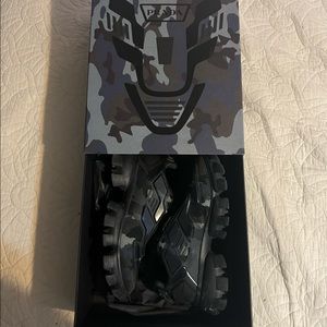 Prada Men’s camo cloud bust thunder sneakers